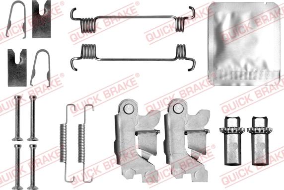 QUICK BRAKE 105-0875S - Set accesorii, saboti frana parcare aaoparts.ro