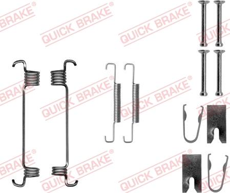 QUICK BRAKE 105-0875 - Set accesorii, saboti frana parcare aaoparts.ro