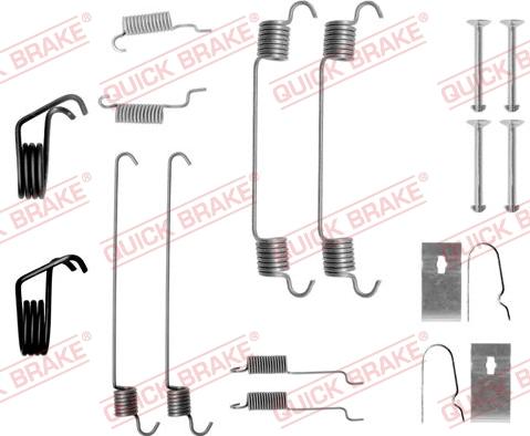 QUICK BRAKE 105-0799 - Set accesorii, sabot de frana aaoparts.ro