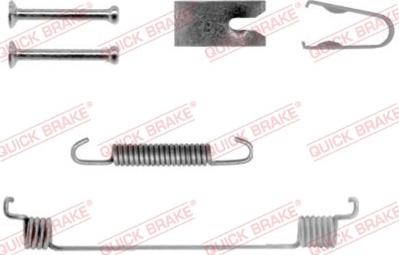 QUICK BRAKE 10507941R - Set accesorii, sabot de frana aaoparts.ro