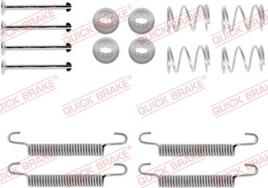 QUICK BRAKE 1050791 - Set accesorii, saboti frana parcare aaoparts.ro