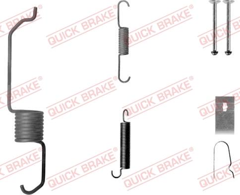 QUICK BRAKE 105-0798-1 - Set accesorii, sabot de frana aaoparts.ro