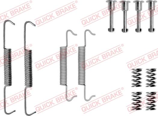 QUICK BRAKE 1050793 - Set accesorii, saboti frana parcare aaoparts.ro