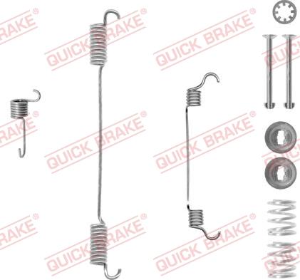 QUICK BRAKE 105-0740-1L - Set accesorii, sabot de frana aaoparts.ro