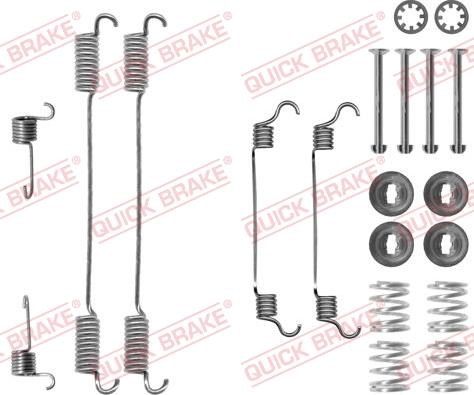 QUICK BRAKE 105-0740 - Set accesorii, sabot de frana aaoparts.ro