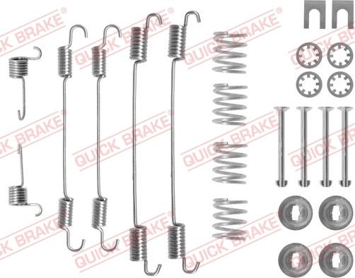 QUICK BRAKE 105-0747 - Set accesorii, sabot de frana aaoparts.ro