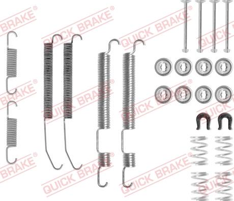 QUICK BRAKE 105-0759 - Set accesorii, sabot de frana aaoparts.ro