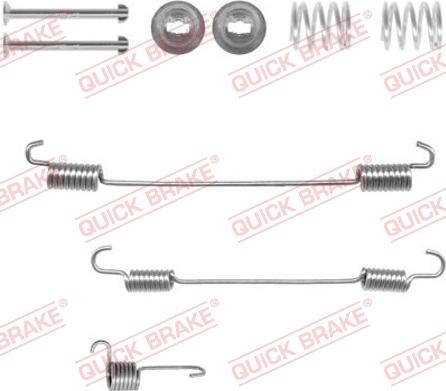 QUICK BRAKE 105-0750-1L - Set accesorii, sabot de frana aaoparts.ro