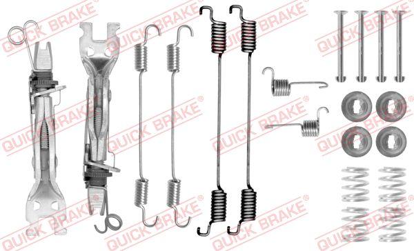 QUICK BRAKE 105-0750S - Set accesorii, sabot de frana aaoparts.ro