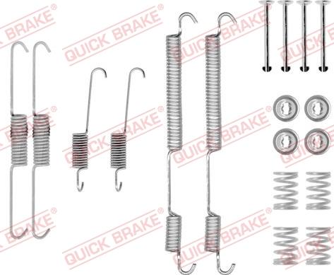 QUICK BRAKE 1050753 - Set accesorii, sabot de frana aaoparts.ro