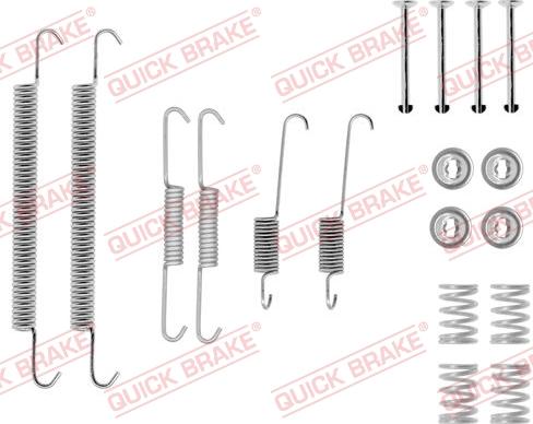 QUICK BRAKE 1050757 - Set accesorii, sabot de frana aaoparts.ro