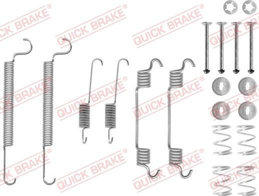 QUICK BRAKE 1050766 - Set accesorii, sabot de frana aaoparts.ro