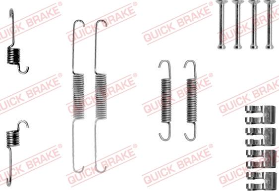 QUICK BRAKE 1050763 - Set accesorii, sabot de frana aaoparts.ro