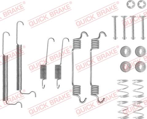 QUICK BRAKE 1050709 - Set accesorii, sabot de frana aaoparts.ro