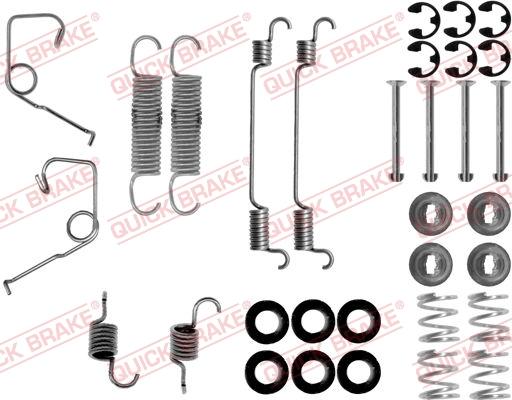 QUICK BRAKE 1050705 - Set accesorii, sabot de frana aaoparts.ro