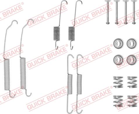 QUICK BRAKE 1050701 - Set accesorii, sabot de frana aaoparts.ro