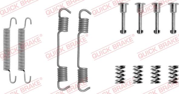 QUICK BRAKE 1050708 - Set accesorii, saboti frana parcare aaoparts.ro