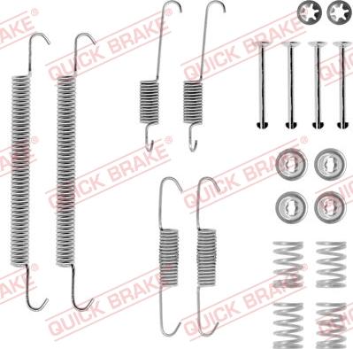 QUICK BRAKE 1050707 - Set accesorii, sabot de frana aaoparts.ro