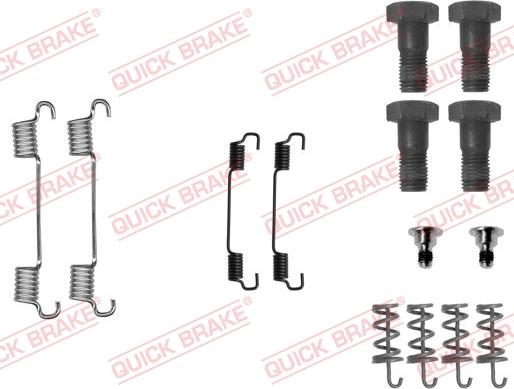 QUICK BRAKE 1050716 - Set accesorii, saboti frana parcare aaoparts.ro