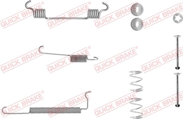 QUICK BRAKE 105-0710-1 - Set accesorii, sabot de frana aaoparts.ro