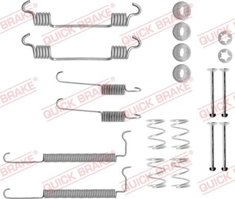 QUICK BRAKE 1050710 - Set accesorii, sabot de frana aaoparts.ro