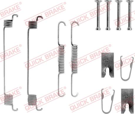 QUICK BRAKE 105-0789 - Set accesorii, sabot de frana aaoparts.ro