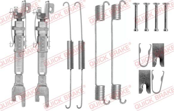 QUICK BRAKE 105-0781S - Set accesorii, sabot de frana aaoparts.ro