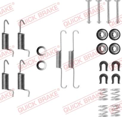 QUICK BRAKE 1050788 - Set accesorii, saboti frana parcare aaoparts.ro