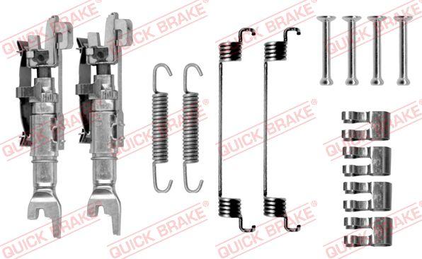 QUICK BRAKE 105-0783S - Set accesorii, sabot de frana aaoparts.ro