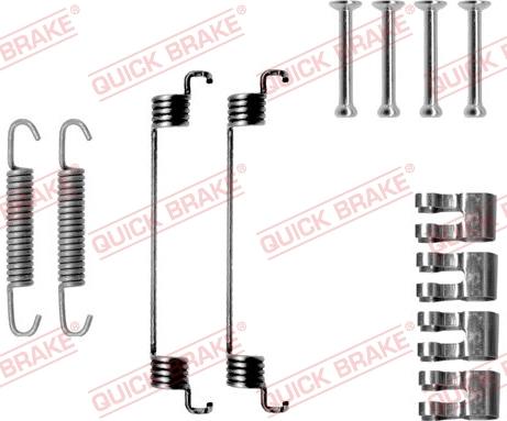 QUICK BRAKE 1050783 - Set accesorii, sabot de frana aaoparts.ro