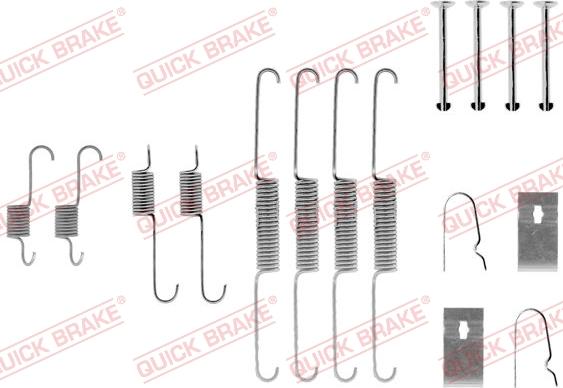 QUICK BRAKE 1050782 - Set accesorii, sabot de frana aaoparts.ro