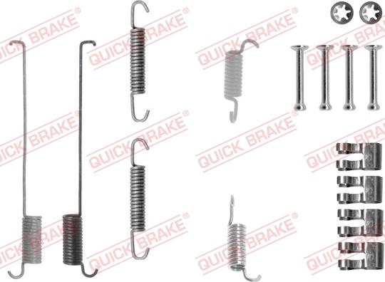 QUICK BRAKE 105-0739 - Set accesorii, sabot de frana aaoparts.ro