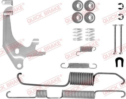 QUICK BRAKE 105-0730X-1L - Set accesorii, sabot de frana aaoparts.ro