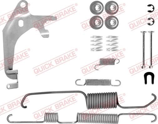QUICK BRAKE 105-0730X-1R - Set accesorii, sabot de frana aaoparts.ro