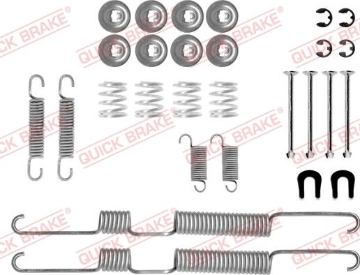 QUICK BRAKE 105-0730 - Set accesorii, sabot de frana aaoparts.ro