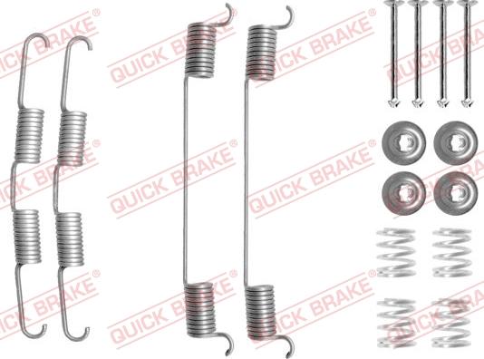 QUICK BRAKE 105-0724R - Set accesorii, sabot de frana aaoparts.ro