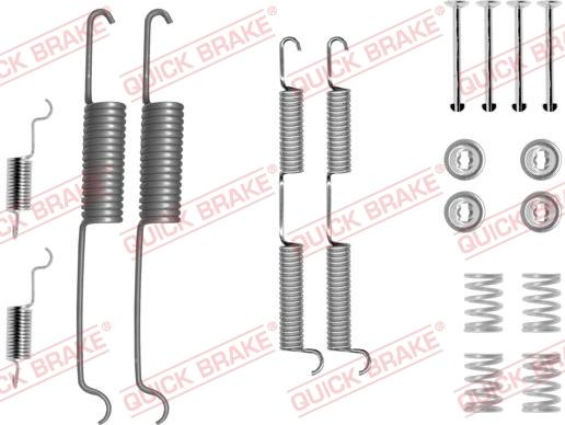 QUICK BRAKE 1050727 - Set accesorii, sabot de frana aaoparts.ro