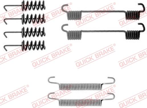 QUICK BRAKE 1050775 - Set accesorii, saboti frana parcare aaoparts.ro