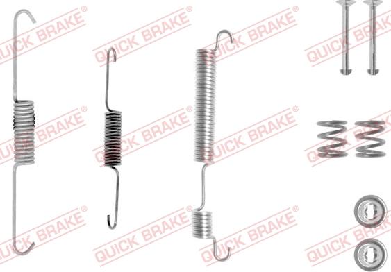 QUICK BRAKE 105-0770-1L - Set accesorii, sabot de frana aaoparts.ro