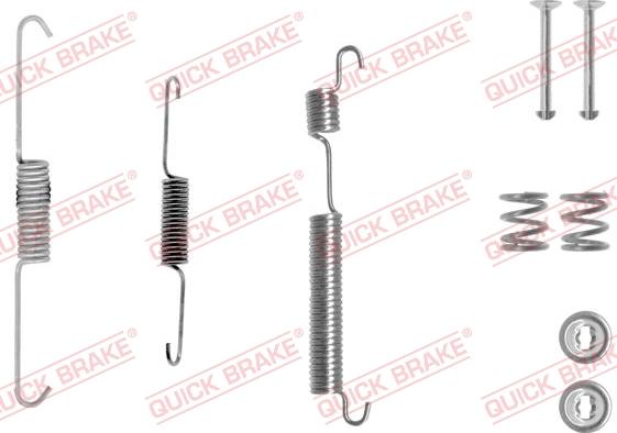 QUICK BRAKE 10507701R - Set accesorii, sabot de frana aaoparts.ro