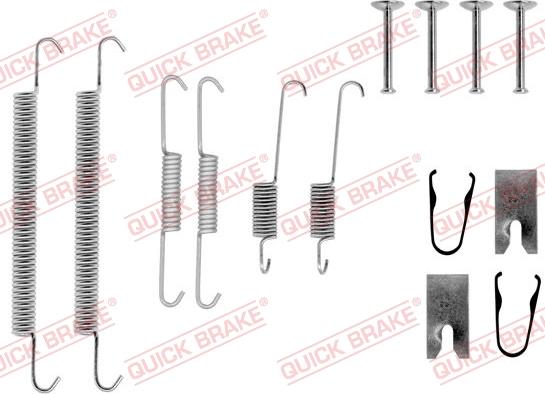 QUICK BRAKE 1050771 - Set accesorii, sabot de frana aaoparts.ro