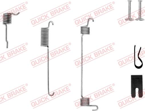 QUICK BRAKE 105-0772-1L - Set accesorii, sabot de frana aaoparts.ro