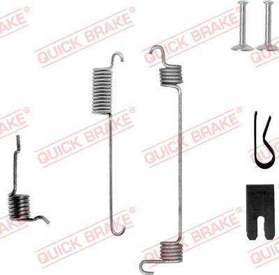 QUICK BRAKE 10507721R - Set accesorii, sabot de frana aaoparts.ro