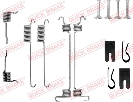 QUICK BRAKE 105-0772 - Set accesorii, sabot de frana aaoparts.ro