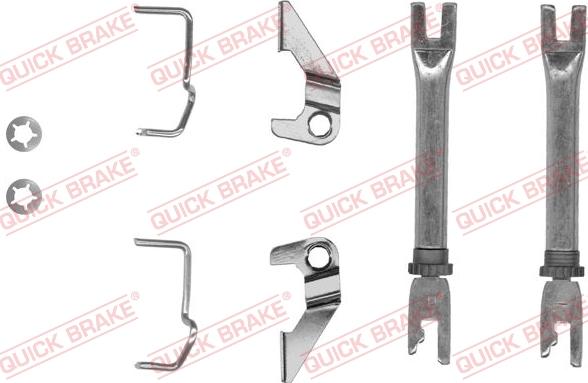 QUICK BRAKE 102 53 014 - Set pentru reglare ulterioară, frână tambur aaoparts.ro