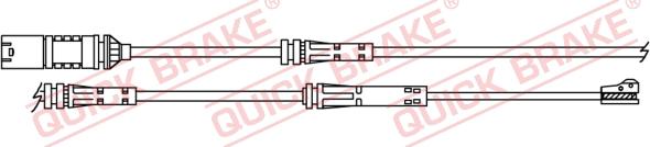 QUICK BRAKE WS 0446 A - Senzor de avertizare,uzura placute de frana aaoparts.ro