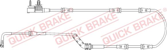 QUICK BRAKE WS 0442 A - Senzor de avertizare,uzura placute de frana aaoparts.ro