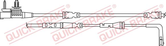 QUICK BRAKE WS 0408 A - Senzor de avertizare,uzura placute de frana aaoparts.ro