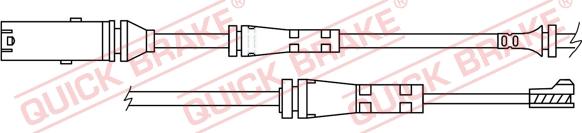 QUICK BRAKE WS 0418 A - Senzor de avertizare,uzura placute de frana aaoparts.ro