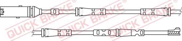 QUICK BRAKE WS 0417 A - Senzor de avertizare,uzura placute de frana aaoparts.ro